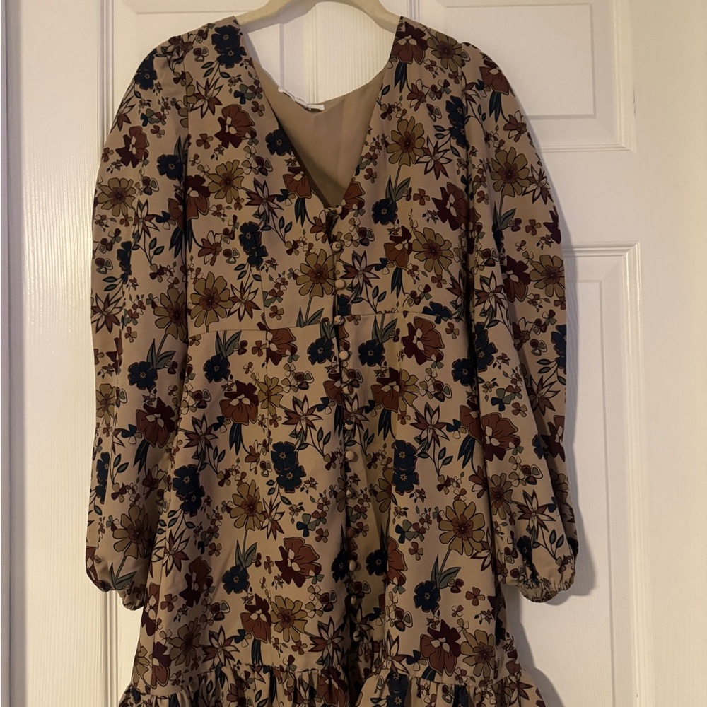 Lani the Label Floral Long Sleeve Dress